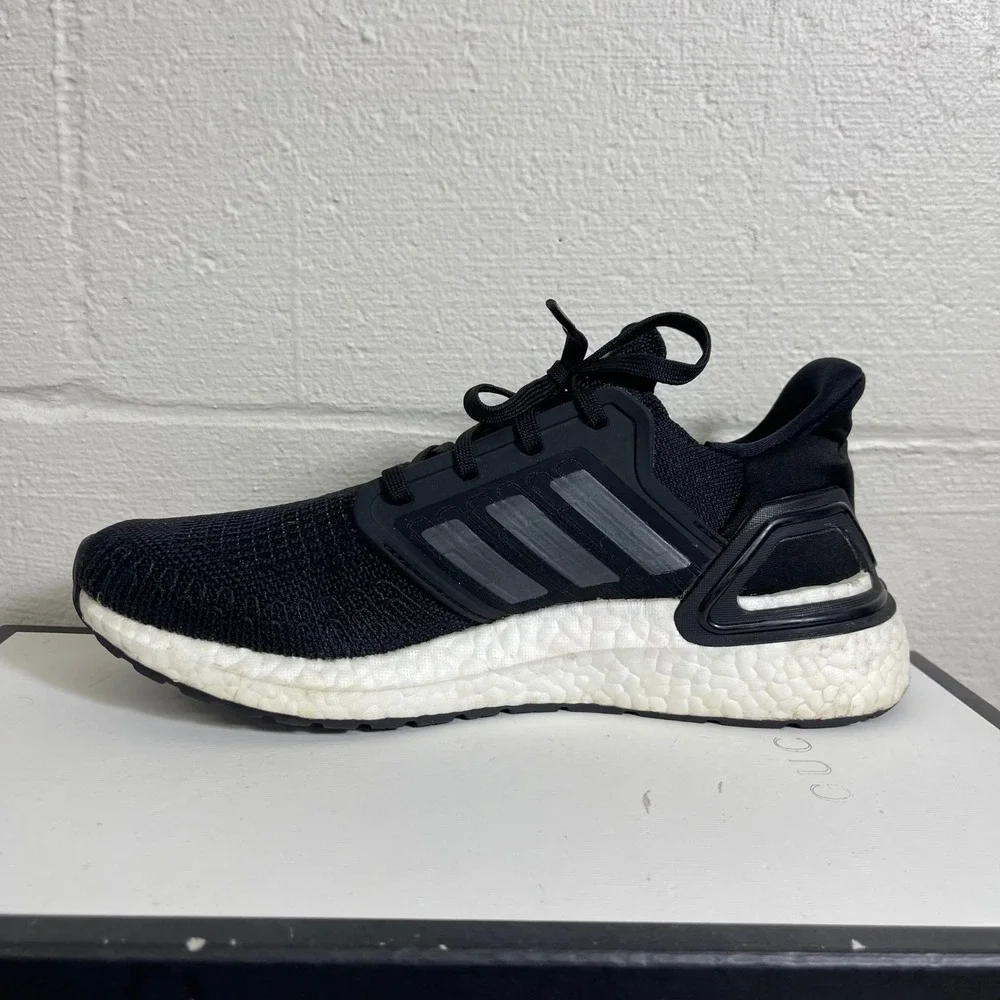 Adidas Ultraboost 20 EG0714 Core Black White‎ Running Shoes Sneaker Women's 8 US